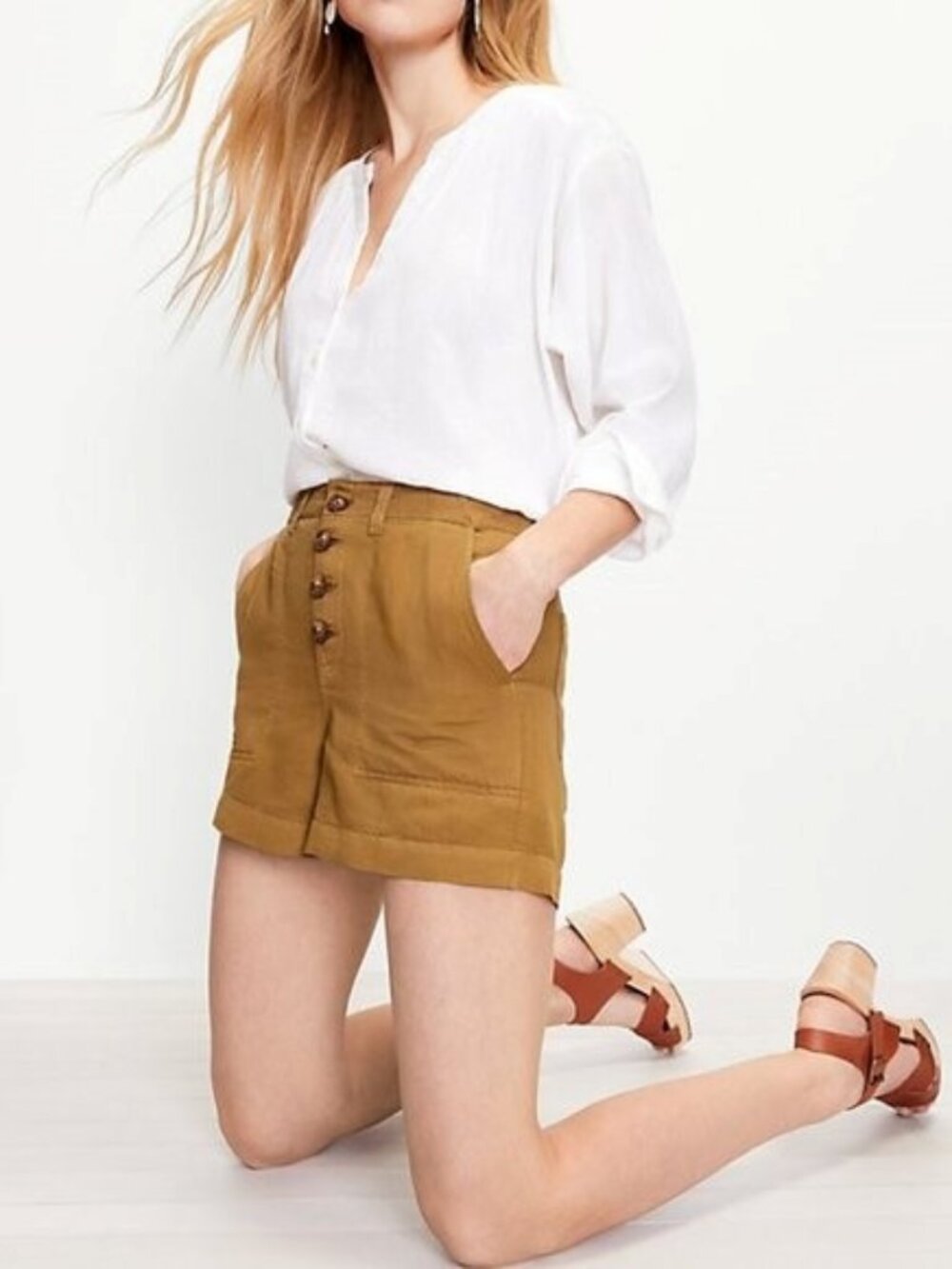 LOFT NWT Casual Utility Shorts size 4